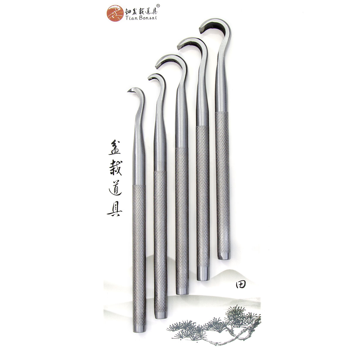 Bonsai Tool Set - Bonsai-Schnitzwerkzeug-Set CT-A, geschmiedet aus 5Cr15MoV-Legierungsstahl, Bonsai-Werkzeuge