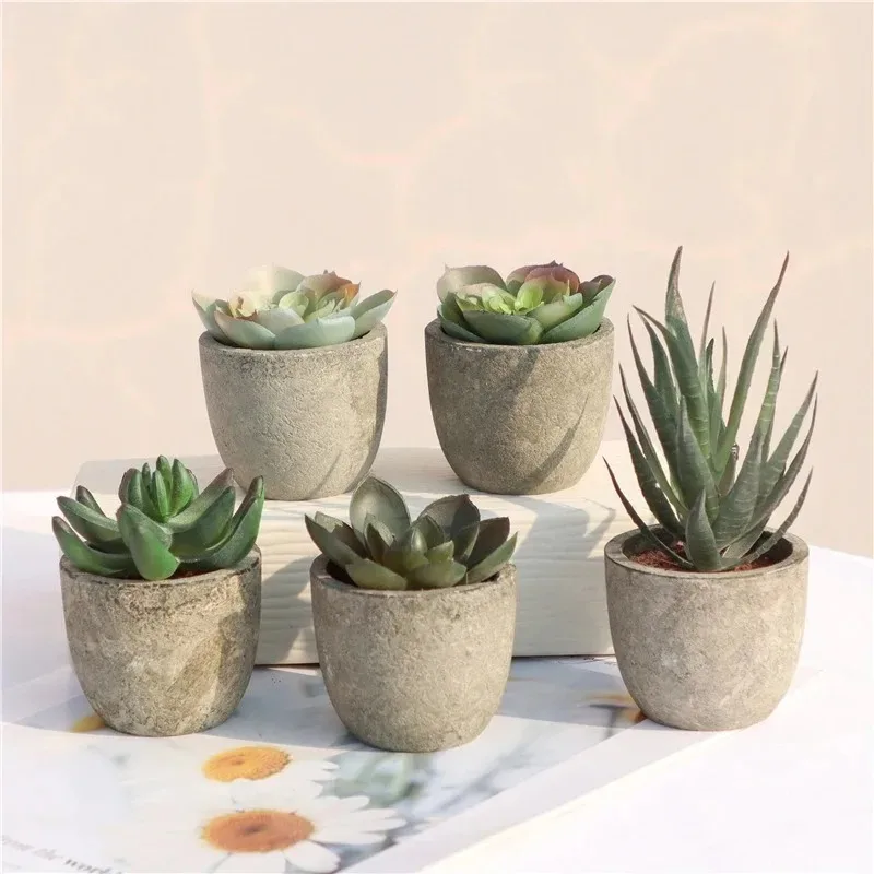 Bonsai Garden Sushi - Mini künstliche Aloe Pflanzen Bonsai kleine