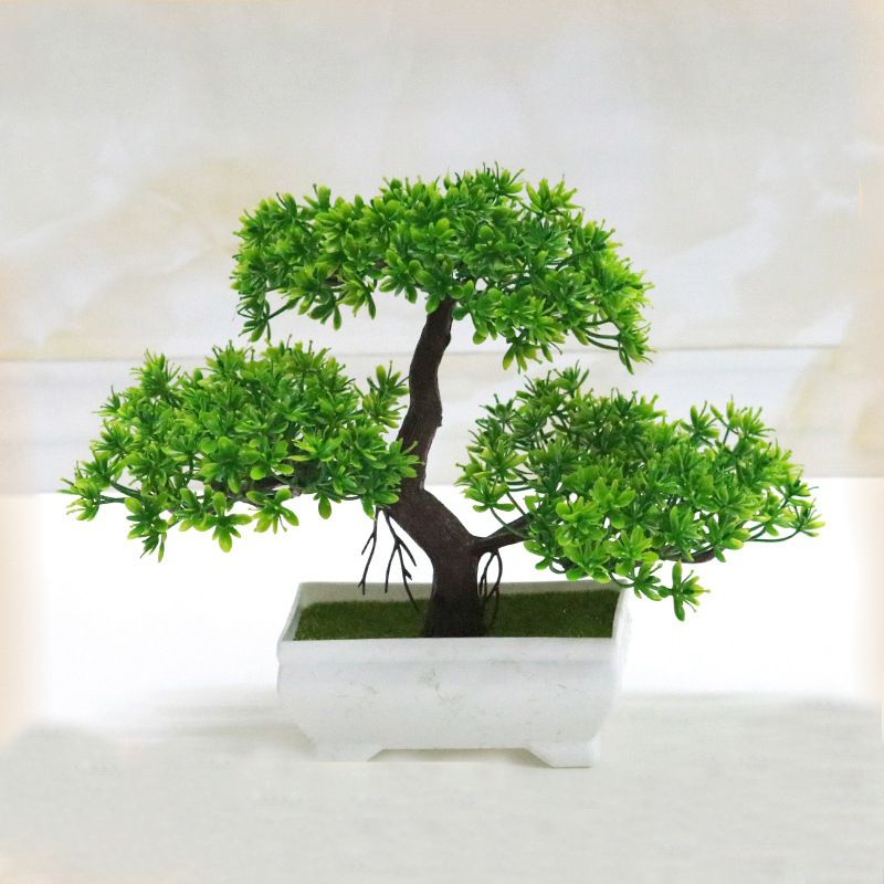 Bonsai Garden For Desk - Künstliche Bonsai-Kunststoff-Bionic-Fake-Pflanze für Zuhause, Zimmer, Innenbereich,