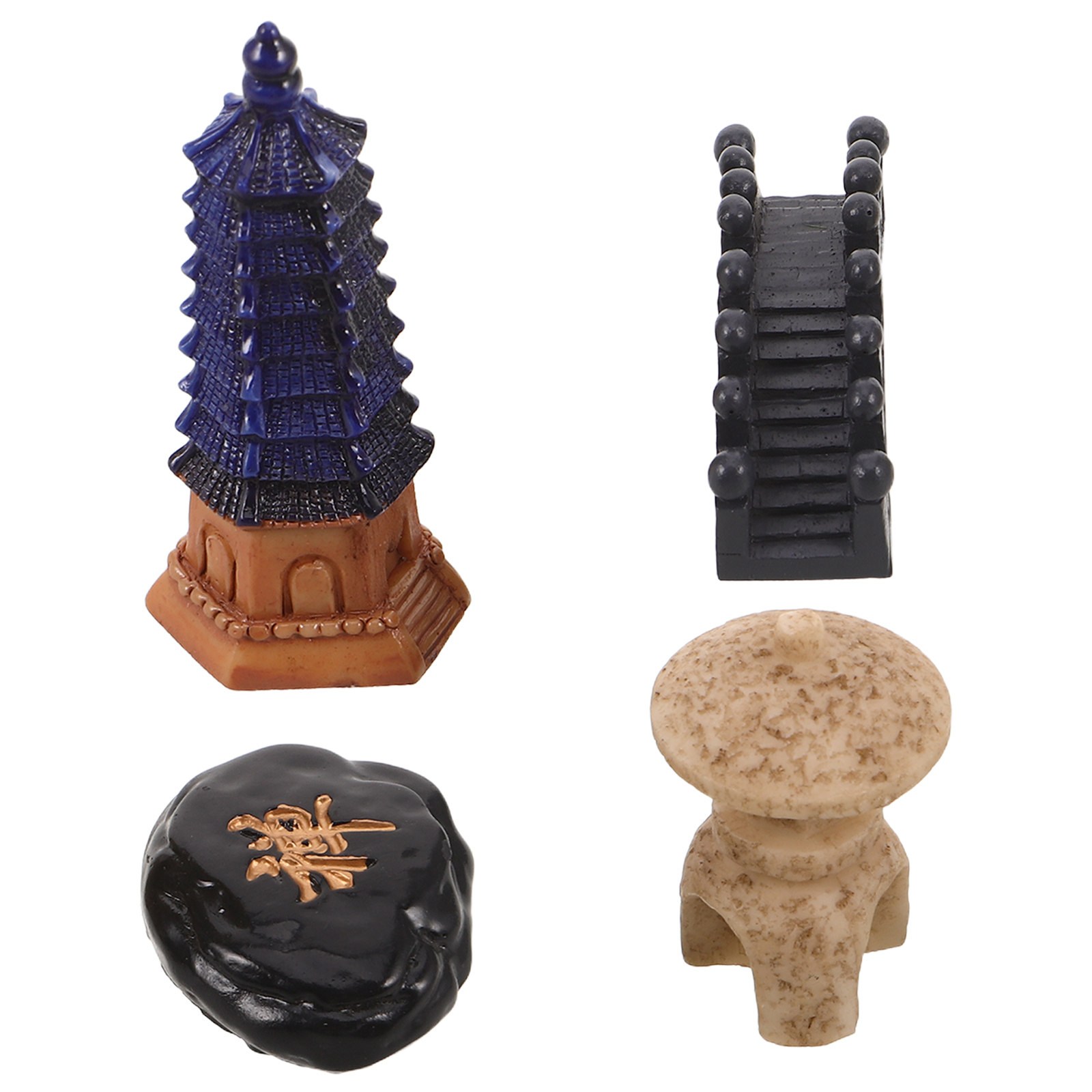 4-teiliges Mini Japanisches Pa – Bonsai Garden For Desk Bewertung und Preis