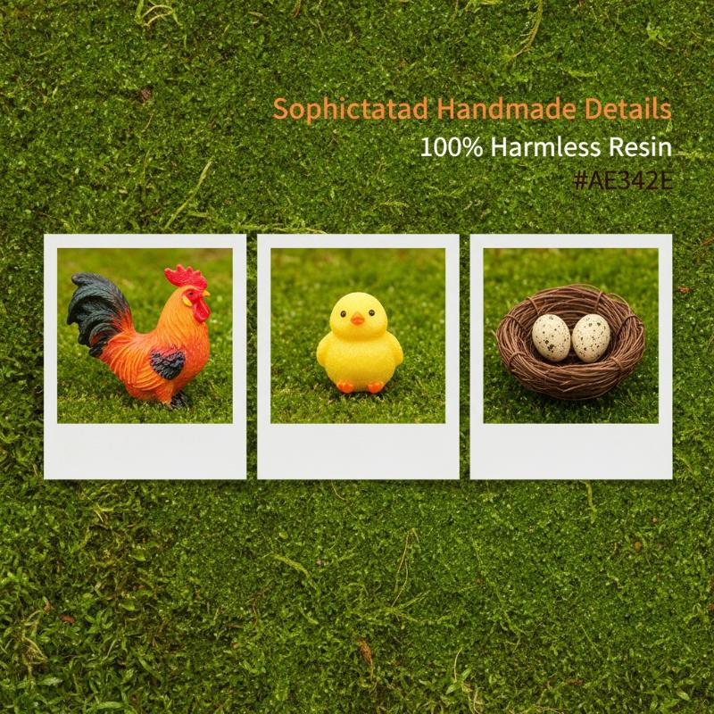 4/5-teiliges Mini-Harz-Hühnerf – Bonsai Garden For Desk Bewertung und Preis