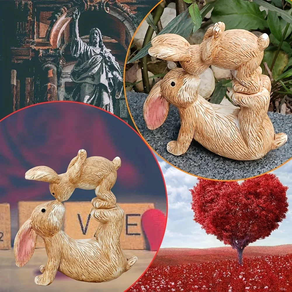 Garten Harz Küssen Hase Statue – Bonsai Garden For Desk Bewertung und Preis