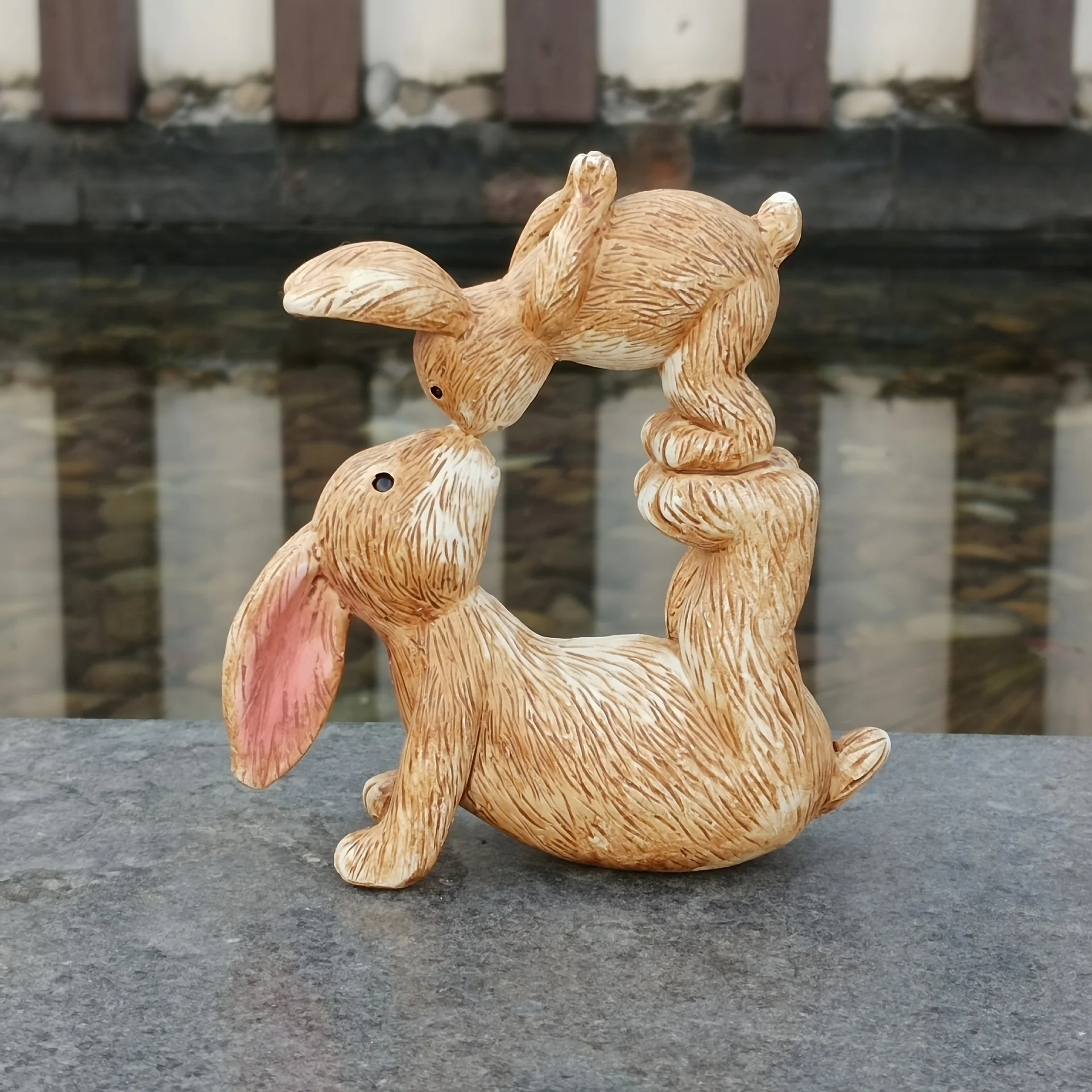 Garten Harz Küssen Hase Statue – Bonsai Garden For Desk Bewertung und Preis