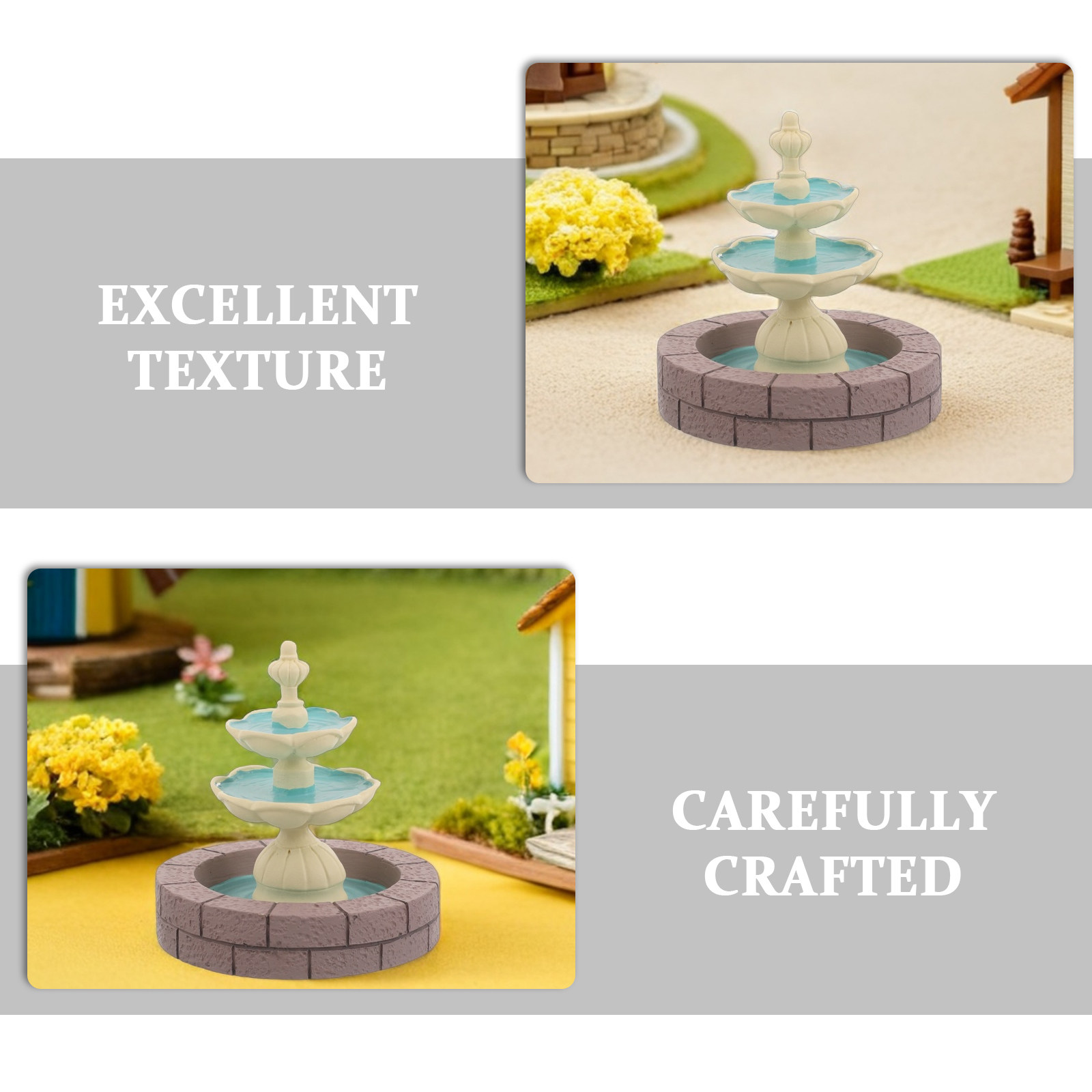2 Stück Mini-Harz-Brunnen-Deko – Bonsai Garden For Desk Bewertung und Preis